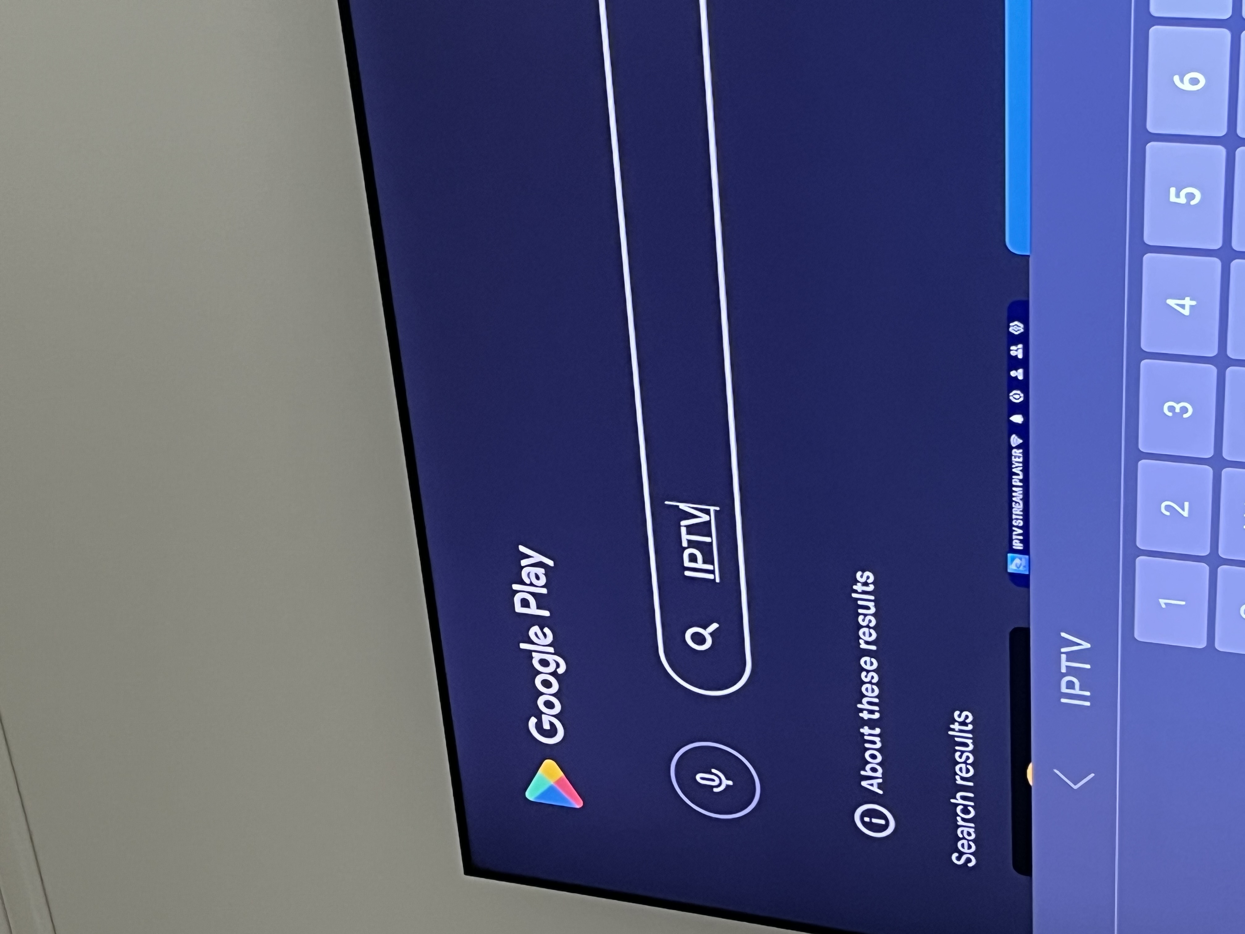 Search for IPTV in Play Store